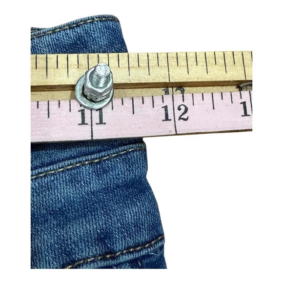 Ibiza Jeans Womens 3 Blue Distressed Ripped Skinny Stretch Style 56-411 DKD5 - Picture 3 of 7